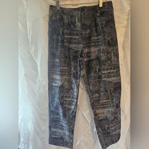 Vamp Made In New Zealand, Grey Pattern Skinny Jeans